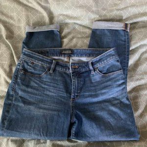Talbots slim blue jeans